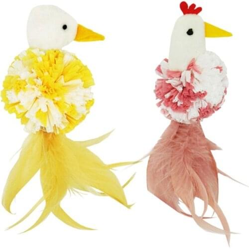 Pet Cat toys False Chick Interactive Cute Funny Plush Animal Playing Toys For Cats Kitten Toys