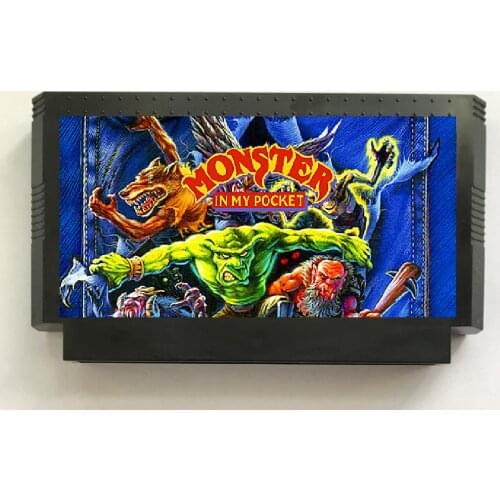 Monster in My Pocket Game Cartridge for NES/FC Console