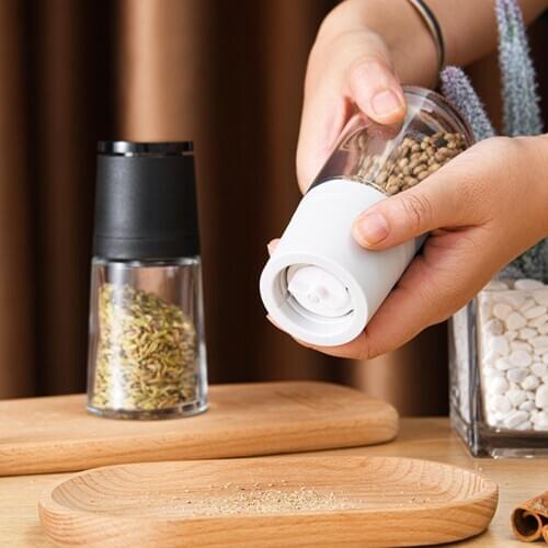 Salt Pepper Spice Mill Grinder Storage Bottle Can Jar Kitchen Tool Accessory Kitchen Spice Grinder Tools Grinding Gadgets
