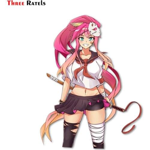 Three Ratels FC292 Kagu chan Kiss Cute cartoon 3D Stickers for car anime motorcycle decals