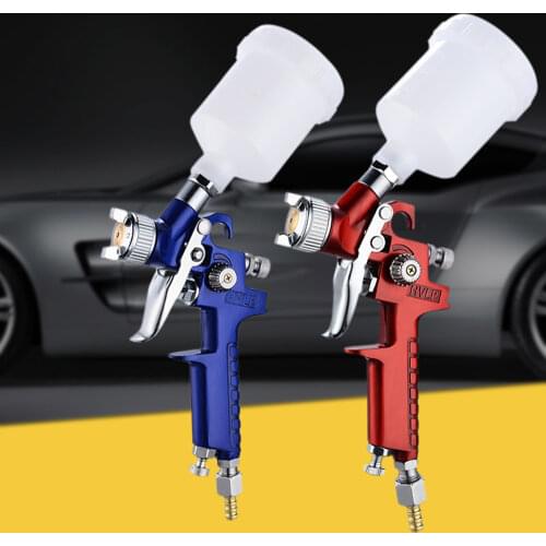0.8mm/1.0mm Mini HVLP Spary Gun Paint Airbrush Gravity Feed Air Brush for Wall Car Painting Nail Cake Decorate Painting Spraying