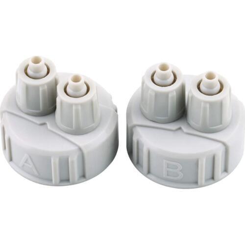 DIY ABS CO2 System Kit Generator Part Bottle Cap with Tubes for Fish Tank Carbon Dioxide DIY Reactor Quick Screw Plastic Cap