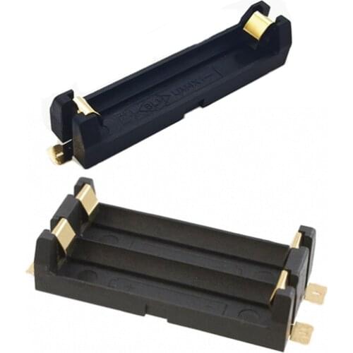 400pcs/lot Gold Plated 1x 2x 1.5V AAA Battery Holder SMD SMT Battery Storage Box With Bronze Pins DIY Lithium Batteries Case