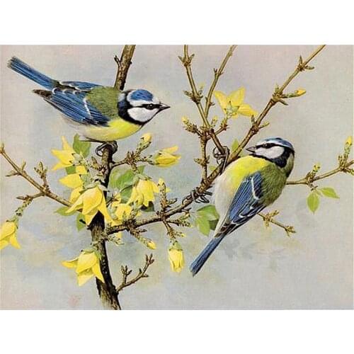 Animal Bird DIY 11CT Embroidery Cross Stitch Kits Needlework Craft Set Cotton Thread Printed Canvas Home Decoration Design