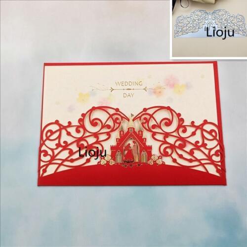 Wedding CARDS Metal Cutting Dies Stencils for DIY Scrapbooking DIY Clear Stamps Steel Embossing Craft Decoration Stencil Folder