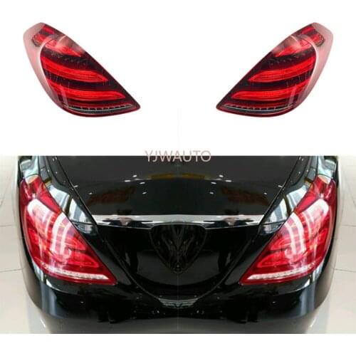 LED Brake Lights Assembly For Mercedes-Benz S-Class S222 2018 2019 Car Rear Tail Light Streamer Turn Signal Stop Lamp