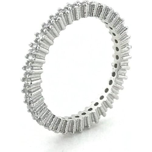 Slim Single Row 2 mm Tamtur Gümüş Ring