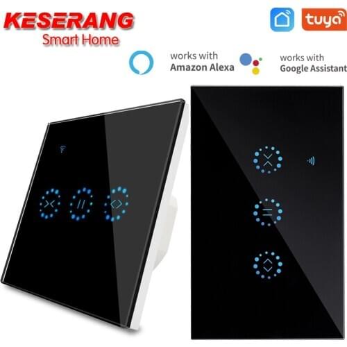 Tuya WiFi Smart Curtain Blind Switch for Electric Motorized Tuya Curtain Roller Shutter Works with Alexa Google Home Smart Home