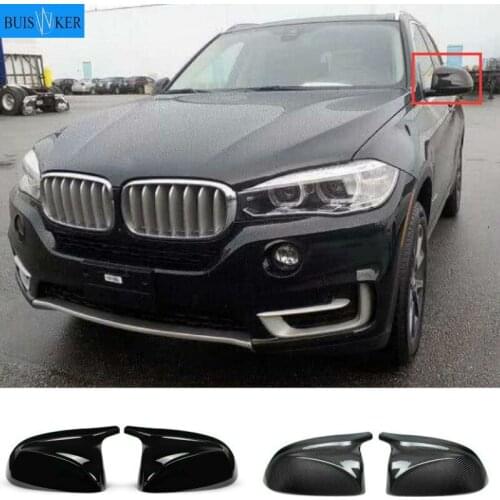 1 Pair For BMW X3 G01 X4 G02 X5 G05 2018 2019 2020+ Carbon Fiber Mirror Cover Side Door Rearview Cover Caps