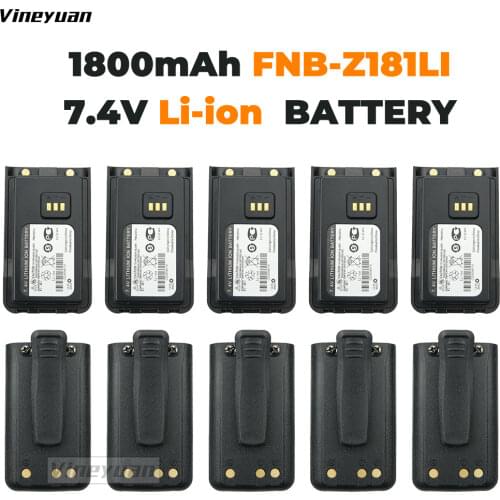 10X Two Way Radio Battery For Vertex Battery EVX-C31 VZ-30 VZ-30-D0-5 VZ-30-G6-4 FNB-Z181LI 7.4V 1800mAh