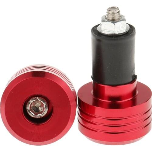 2pcs Motorcycle Aluminum Handlebar End Plugs For Slider Bar 22mm