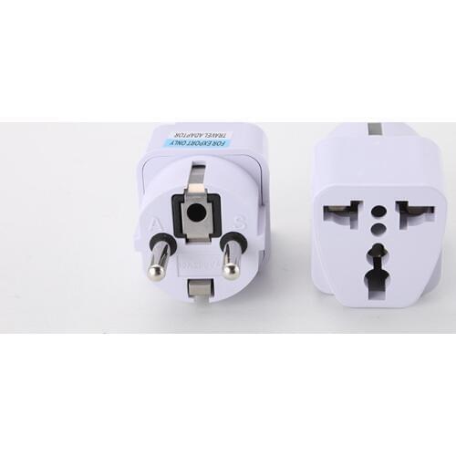 20 Pcs/Lot Universal EU Plug Adapter Converter US AU UK To EU European AC Travel Power Electrical Socket Outlets