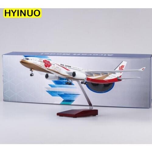 47CM 1:135 Scale 330 A330 Model AIR China Airlines Airway W Base Wheel Lights Resin Aircraft Plane Collectible Toy Collection