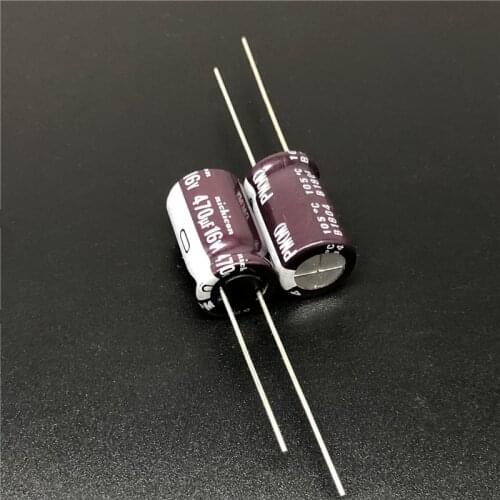 5pcs/50pcs 470uF 16V NICHICON PM Series 10x16mm 16V470uF Low Impedance Aluminum Electrolytic capacitor