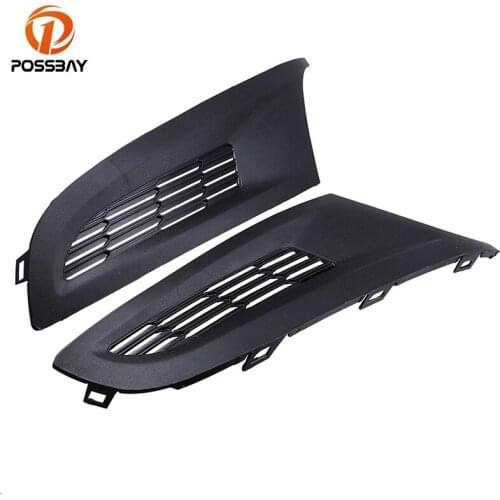 POSSBAY Car Styling Front Side Cover Grille Trim Fit for VW Polo Typ 6R Hatch-back&Sedan Pre-facelift 2010-2013 Racing Grills