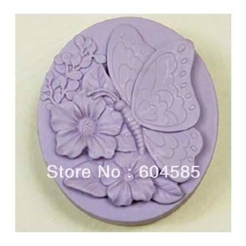 Butterfly Flowers Craft Art Silicone Soap mold Craft Molds DIY Handmade soap molds