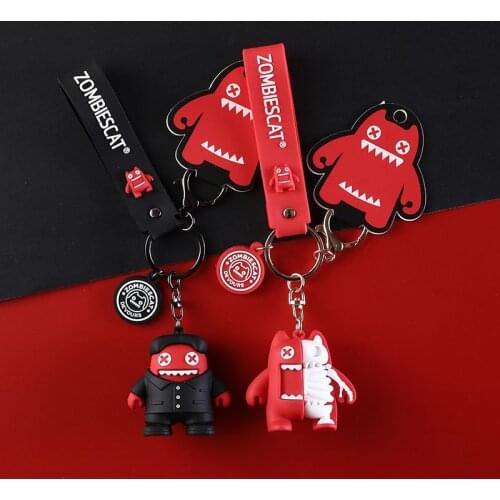 Cat Car Keychain Accessories Mens Fashion Creative Cool Gift Keychain Lucky Key Ring Bag Pendant Birthday Gift Anime Keychain