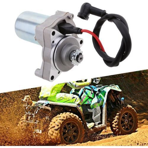 Motorcycle Motor Electric Starter Motor 12 Teeth 3 Bolt For 4-Stroke 50/70/90/110/125cc ATV Quad Pit Bike Motorcycle Accessories