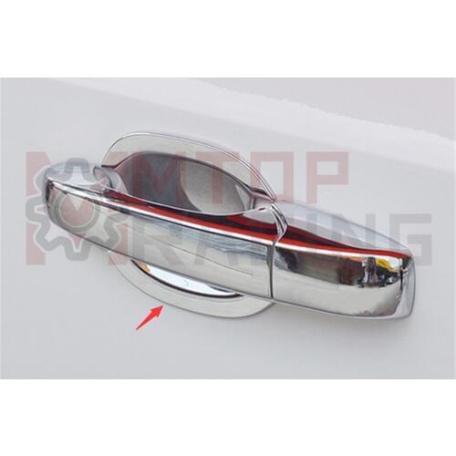 Chrome Exterior Door Handle Cup Bowls Cover Trim For Jeep Patriot 2011 2012 2013 2014 2015 2016