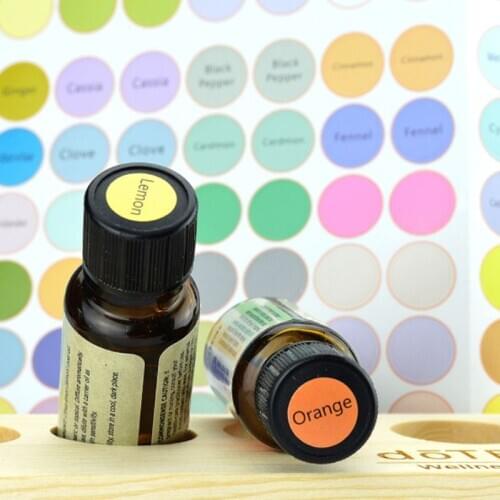 Drop Ship&Wholesale Rounded Tag Stickers Adhesive Oil Bottle Decals Labels For Essential Oil Bottle Oct.22