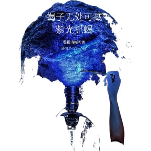 Scorpion light smile shark catch catch scorpions scorpion as bright purple special dedicated flashlight dual head mounted catch