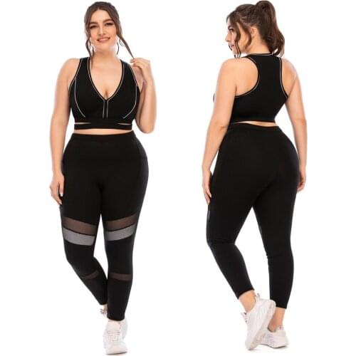 Gym Tank Tops Women Crop Top Push Up Bras Fitness Bra Deep V-neck Underwear Fitness Leggings Yoga Clothes Set Outdoor Sport