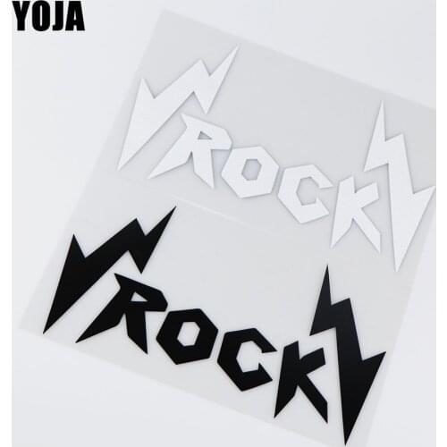 YOJA 20X11.3CM Music Rock Lightning Vinyl Decals Personalized Body Decoration Car Stickers ZT4-0166