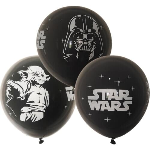 10pcs/Lot Black Star Wars Latex Balloon Pirates Theme Party Decoration Birthday Party Supplies Kids Toys