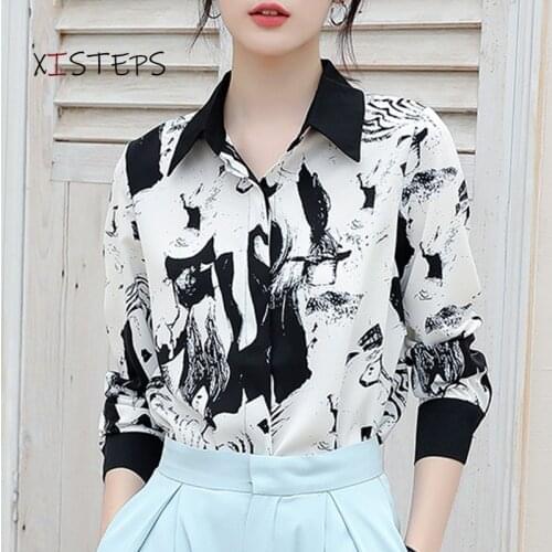 Женские рубашки с принтом XISTEPS China At AliExpress