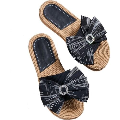 Women sandals summer flat pearl sandals flip flops rome shoes string bead slippers mujer gladiator sandalias sapatos femininos