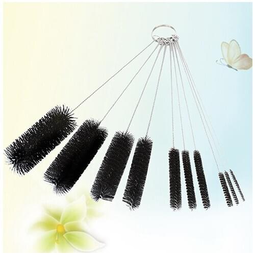 10 Pieces Multifunctional Nylon Stainless Steel Durable Brushes Set Useful Tool
