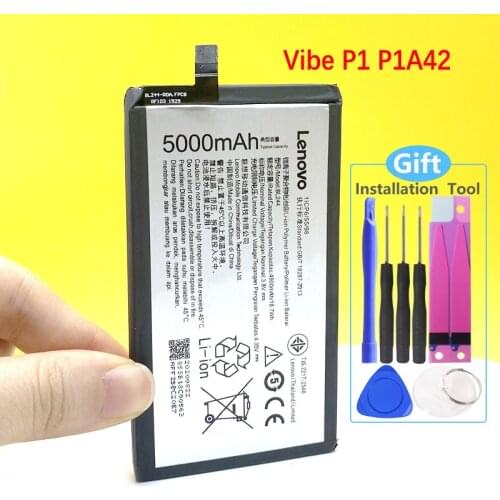 100% NEW 5000mAh BL244 Battery For Lenovo Vibe P1A42 P1C58 P1C72 P1 Mobile Phone +Tracking Number