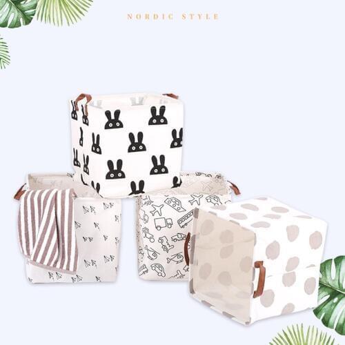 2020 New Cube Folding Storage Box Children Toy Organizers Clothing Storage Bag Sundries Dirty Clothes Storage Basket