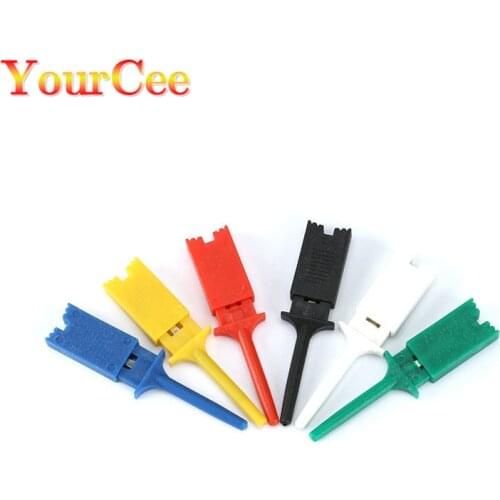 30PCS/Lot Mini Grabber Kits 6 Color SMD IC Test Hook Clip Jumper Probe Logic Analyzer Testing Accessories