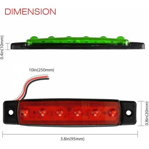 4pcs Red Green Boat Navigation LED Lights Stern Lights Boats Starboard Light