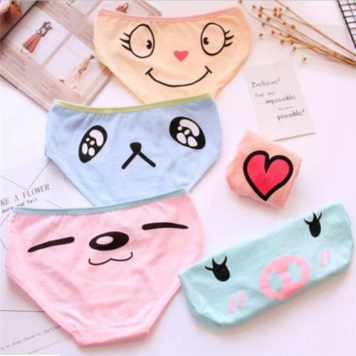 6 Fashion Cotton panties womens Childrens Girls Underwear Kids shorts priefs Comfort Multi-color SQ-L106-6P
