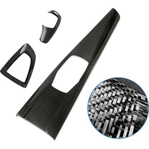 Car Shift Knob Cover Multimedia Button Panel Decoration Sticker Cover Kit For-BMW F30 F31 F32 F34 F36 2013-2018