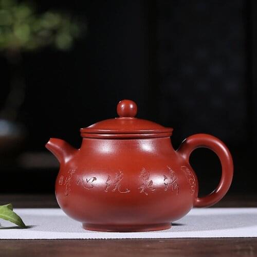 Pure pot of dahongpao all hand Fan Li box of hand-painted yixing daily provisions wholesale tea pot hot style