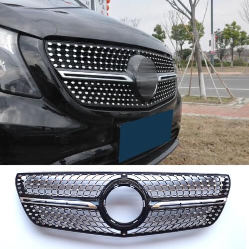 Racing Grill Front Bumper Grille Mesh For Benz VITO V Class W447 V260 V250 2015 - 2019
