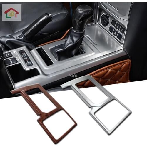 For Toyota Land Cruiser 150 Prado FJ150 150 2010 - 2017 ABS Chrome Gear Shift Box knob Cover Water Cup Trim Sticker