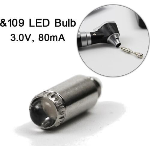 Medical New Ear Care Accessory 3.0V LED Spare Bulb &109G 80mA Lamp Replacement for Otoscope