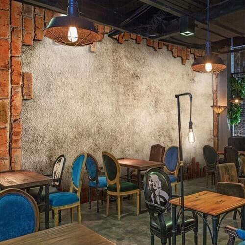 Milofi Custom 3D Wallpaper Mural Red Brick Border Retro Living Room Bedroom Background Wall Wallpaper Decoration Wallpaper