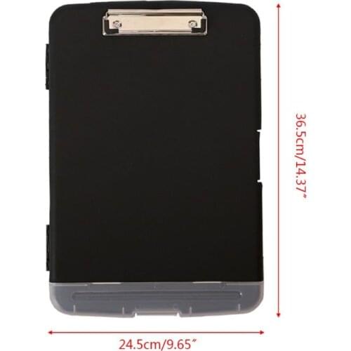 Multifunctional File Folder Organizer Clipboard Box Case Pen Holder Stationery