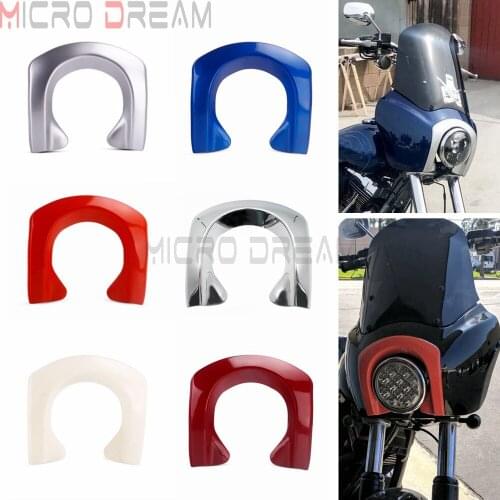 Motorcycle Headlight Fairing 6 Colors Trim Bezel Scowl Front Headlamp Cover For Harley Dyna Sport FXD Fat Bob Street Bob FXDXT