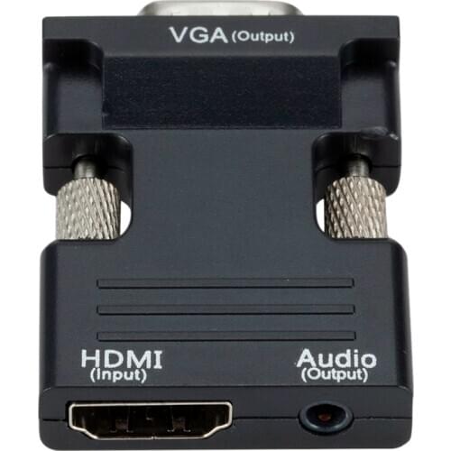 HDMI Female to VGA Female Converter with o Adapter, Supports 1080P Signal Output