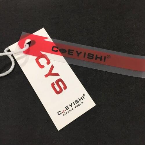 Custom PVC Hangtag Fashion Brand Garment Logo For Clothes Labels