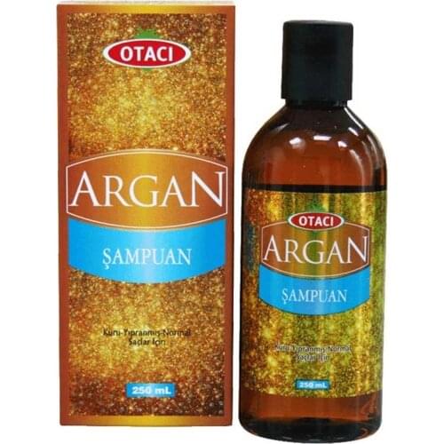Otacı Argan Shampoo Dry Damaged and Normal Hair 250ml Herbal Shampoo Moisturizing Nourishing Softness Strength Hair