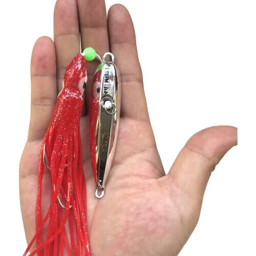 AS Luminous Inchiku Fishing Lure Metal Jig Head Octopus Skirt Kingfish Snapper Grouper Slow Jigging Saltwater 100g120g150g200g