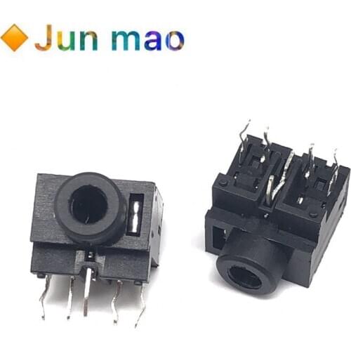 10Pcs 3.5mm 5Pins Stereo Jack Socket Audio Jack Connector PCB PJ-317