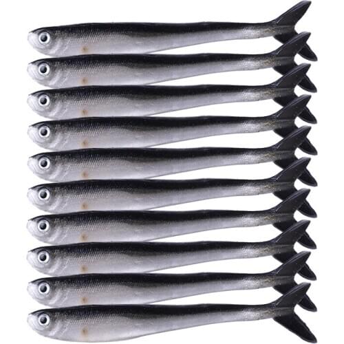 10pcs 8cm/2g Soft Rubber Drop Shot Carp Fishing Baits Worms Fish Lure Jig Head Artificial Bait Tail Lure Wobblers Fishing Tackle